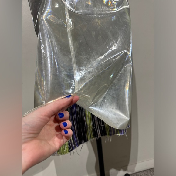 3500$ MAISON MARGIELA SKIRT SILVER MIDI SIZE SMALL - Picture 6 of 16